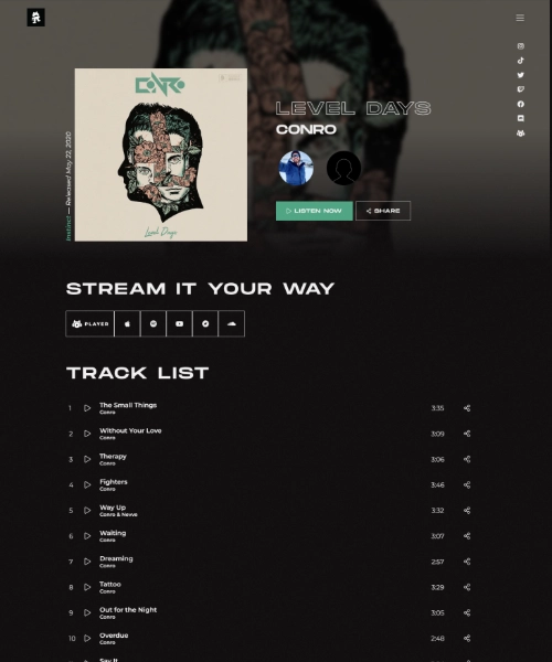 Monstercat - (clone) project preview